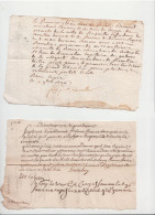 1736- 1740- Brignolles-- Sommation à Plaider Et 1° Requête De Contrai Dans Le Procès Contre  Le Commandeur De Beaulieu- - Manuscripten