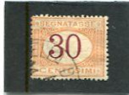 ITALY/ITALIA - 1870  POSTAGE DUE  30c  FINE USED - Segnatasse