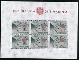 Europa CEPT 1962 Saint Marin - San Marino Y&T N°F572 - Michel N°KB749 *** - Feuillet - 1962