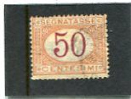 ITALY/ITALIA - 1870  POSTAGE DUE  50c  FINE USED - Impuestos