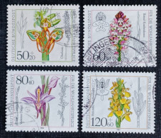 Duitsland Jaar 1984 Bloemen Yv.nrs.1058/61 Used - Gebraucht