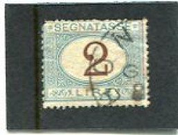 ITALY/ITALIA - 1870  POSTAGE DUE  2 L  FINE USED - Portomarken