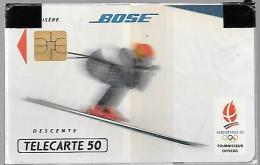 CARTE-PUBLIC-50U-F212-SO3-12/91-DESCENTE-NSB-TBE- - 1991