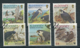 STAMPS - ALDERNEY - 2000 -  BIRDS - FALCONS SET  VFU - Alderney