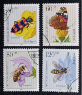 Duitsland Jaar 1984 Insecten Yv.nrs.1034/37  Used - Gebraucht