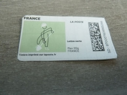 Mon Timbre En Ligne - Lettre Verte 20 G - Logo - Qr Code - Multicolore - Oblitéré - Année 2021 - - 2021-…