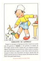 Cpa Pub Margarine Astra , Gibelotte De Laperau ( Recette  ), Signée Béatrice Mallet - Publicité