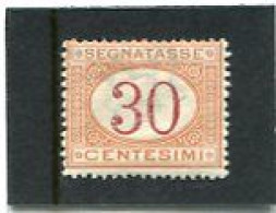 ITALY/ITALIA - 1890  POSTAGE DUE  30c  MINT NH - Taxe