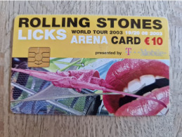 Stadion Card 10 Euro - Concert Rolling Stones - Licks - 2003 - Ajax Amsterdam ArenA Card - The Netherlands - Tarjeta - - Andere & Zonder Classificatie
