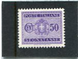 ITALY/ITALIA - 1934  POSTAGE DUE  50c  MINT NH - Postage Due