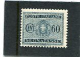 ITALY/ITALIA - 1934  POSTAGE DUE  60c  MINT NH - Strafport
