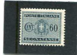 ITALY/ITALIA - 1934  POSTAGE DUE  60c  MINT NH - Impuestos