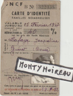 VP : Carte SNCF D 'identité , En Creuse, à Gueret , Guèret - Unclassified