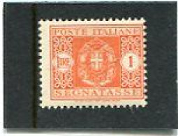 ITALY/ITALIA - 1934  POSTAGE DUE  1 L  MINT NH - Segnatasse