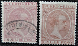 Espagne > Puerto Rico 1890 King Alfonso XIII  Edifil N° 73 Et 77 - Porto Rico