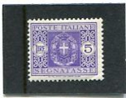 ITALY/ITALIA - 1934  POSTAGE DUE  5 L  MINT NH - Taxe