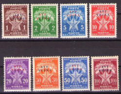 ITALIA - Trieste-Zona B -1952 - Mi 11-18 - POSTAGE DUE - MNH**VF - Segnatasse