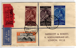 EGYPT 1937 FDC Mi. 234-6, CDS Cairo Registered To London. Cancelation Of Capitulations Laws (GB040) - Cartas & Documentos
