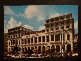 CP ALGER HOTEL ALETTI TP 0,30 OBL.MEC.21-4 1971 ALGER GARE LA PROTECTION CIVILE - Algiers