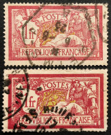 N°121 - 1 F. Lie-de-vin Et Olive - 1900-1927 Merson - Obl. - 1900-27 Merson