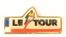 Pin's LE TOUR - Tour De France Cycliste - Le Cycliste Maillot Jaune - M743 - Cycling