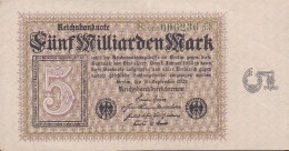 Billet Allemagne - 5 Millionen Mark - 10 Septembre 1923 - 5 Millionen Mark