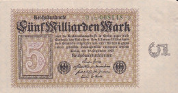 Billet Allemagne - 5 Millionen Mark - 10 Septembre 1923 - 5 Millionen Mark