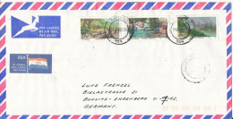 South Africa Air Mail Cover Sent To Germany 24-3-1992 Topic Stamps - Aéreo