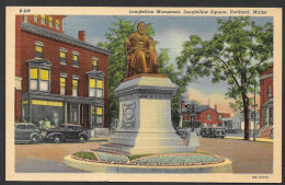 Portland  Maine - C.P.A. Longfellow Monument - Longfellow Square - Uncirculated - Non Circulée - By Portland News - Portland
