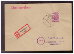 SBZ (009441) Einschreiben Leipzig Gep. Ströh Auf Brief Innenseite Mit MNR 149Ya - Lettres & Documents