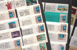 Nations Unies - Genève - 38 Oblitérés Sur  Fragments Avec Flamme Toutes Différentes. - Used Stamps