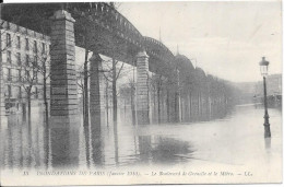 INONDATIONS DE PARIS - Janvier 1910 - Le Boulevard De Grenelle Et Le Métro - Inondations