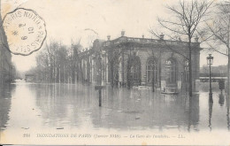 INONDATIONS DE PARIS - Janvier 1910 - La Gare Des Invalides - Floods