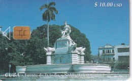 Nº 034 TARJETA DE CUBA DE FUENTE DE LA INDIA - Cuba