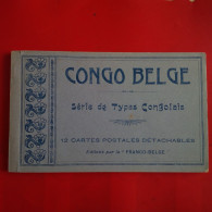 CARNET CONGO BELGE MANQUE UNE CARTE - Belgian Congo