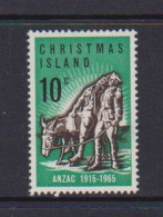 CHRISTMAS  ISLAND    1965    50th  Anniv  Of  Gallipoli  Landing    MH - Christmas Island