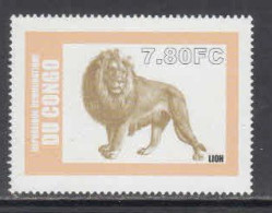 2000 Congo Kinshasa Flora & Fauna Lions  Complete Set Of 1 MNH - Mint/hinged