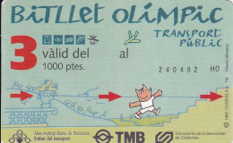 BILLETE OLIMPIC DE BARCELONA 92 - COBI (OLYMPIC GAMES) - Altri & Non Classificati