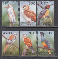 2013 Congo Kinshasa Birds Oiseaux Complete Set Of 6 MNH - Mint/hinged