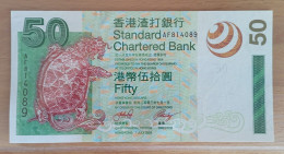Hong Kong 50 Dollars 2003 Standard Chartered AUNC - Hongkong