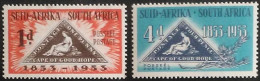 Unión Sudafricana: Año. 1953 - (Centenario Cabo Hope. 1853 -1953).SG. Número, *144/145 - Muy Buenos Ejemplares. - Ungebraucht