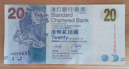 Hong Kong 20 Dollars 2010 Standard Chartered UNC - Hongkong