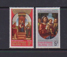 CHRISTMAS  ISLAND    1970    Christmas     Set  Of  2    MH - Christmas Island