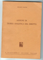 Lezioni Di Teoria Analitica Del Diritto Guastini Giappichelli 1982 - Law & Economics