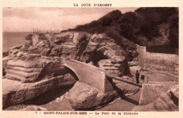 19329  SAINT PALAIS  SUR MER  Le Pont Sur La Corniche   ( 2 Scans) 64 - Saint Palais