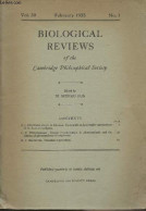Biological Reviews Of The Cambridge Philosophical Society - Vol. 30 Feb. 1955 - N°1 - B.J. Krijgsman And G. A. Divaris : - Language Study