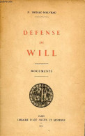 Défense De Will - Documents. - F.Bonac-Melvrau - 1951 - Biographie