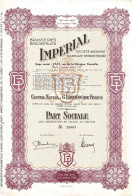 Titre De 1950 - Brasseries Imperial - Société Anonyme - N° 29498 - Industrie