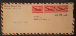 SD)USA, CIRCULATED LETTER FROM USA TO MEXICO, AIR MAIL, PLANE - Collections