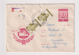 Bulgaria 1967 Postal Stationery Cover PSE, Entier, Communist Propaganda October Revolution, Aurora Ship (ds1061) - Briefe